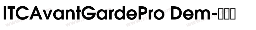 ITCAvantGardePro Dem字体转换